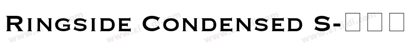 Ringside Condensed S字体转换